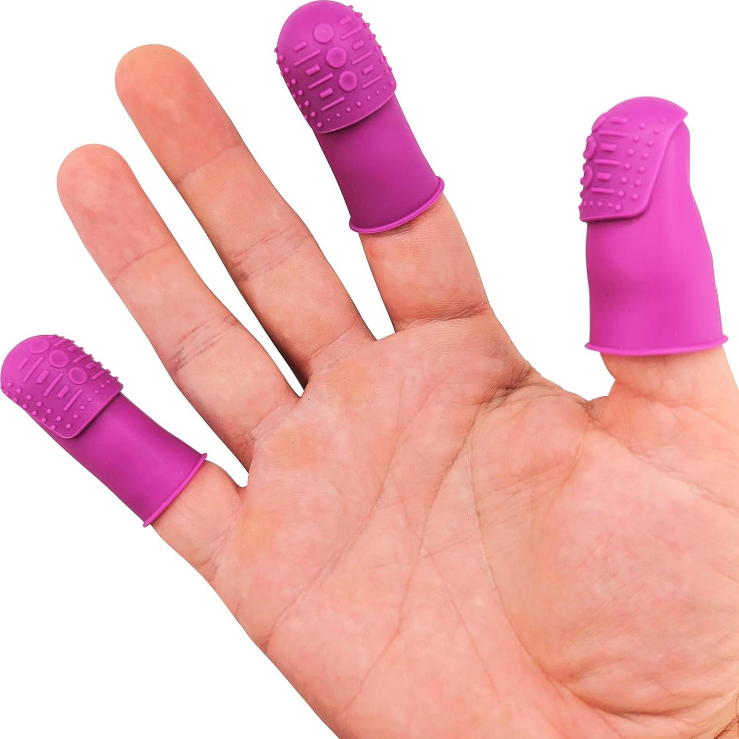 Dedales THIK-Grip de Silicona Hipoalergénica - Juego de 3