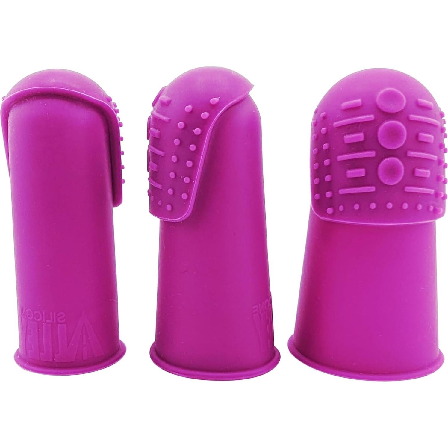 Dedales THIK-Grip de Silicona Hipoalergénica - Juego de 3