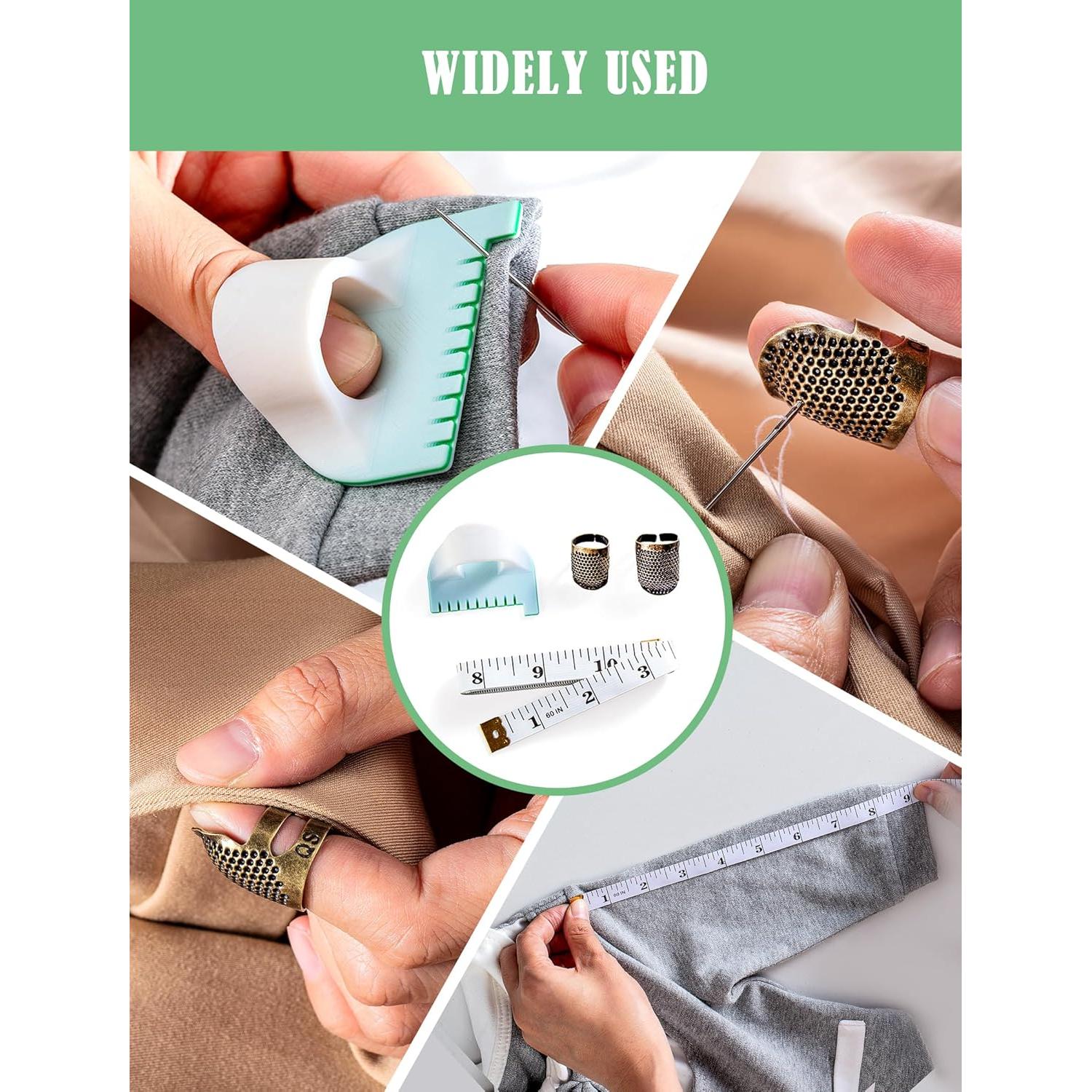 Kit de Costura ISTOYO con Protectores de Dedo y Plantillas