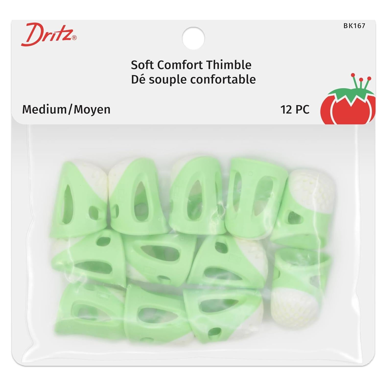 Dedales Dritz Comfort Suave Mediano 12 pcs Verde