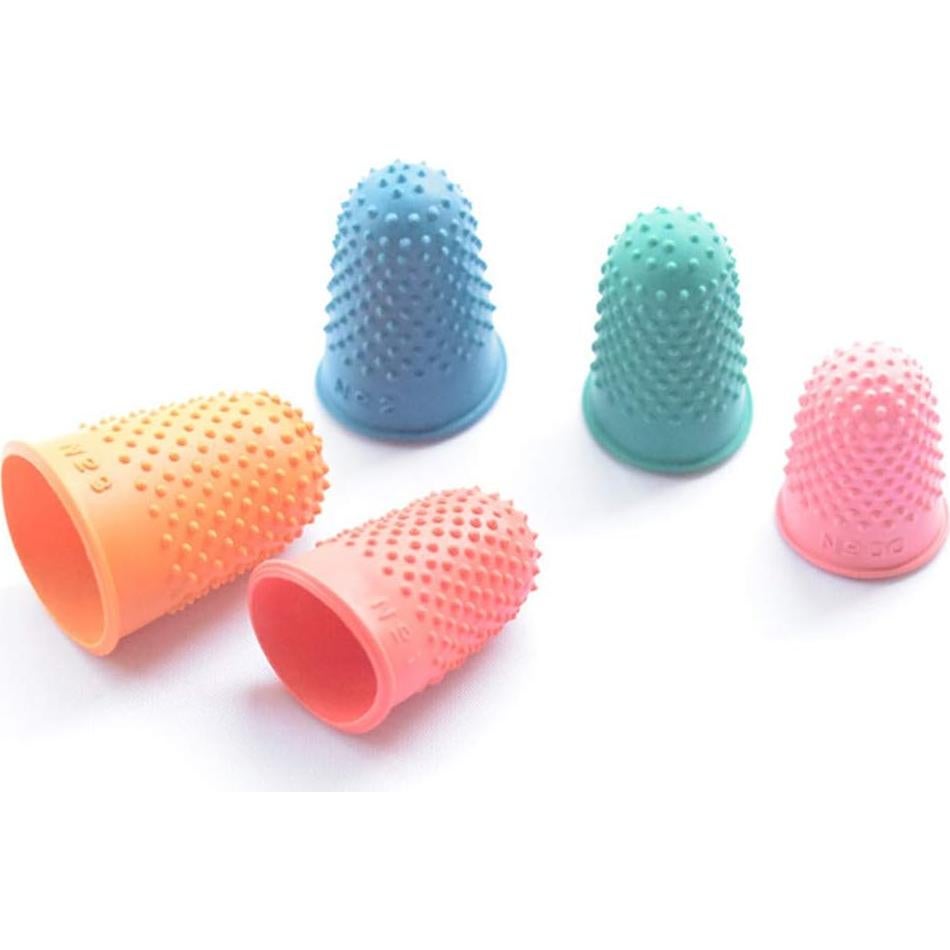 Dedales de Goma Shni 5 Pcs Antideslizantes para Costura