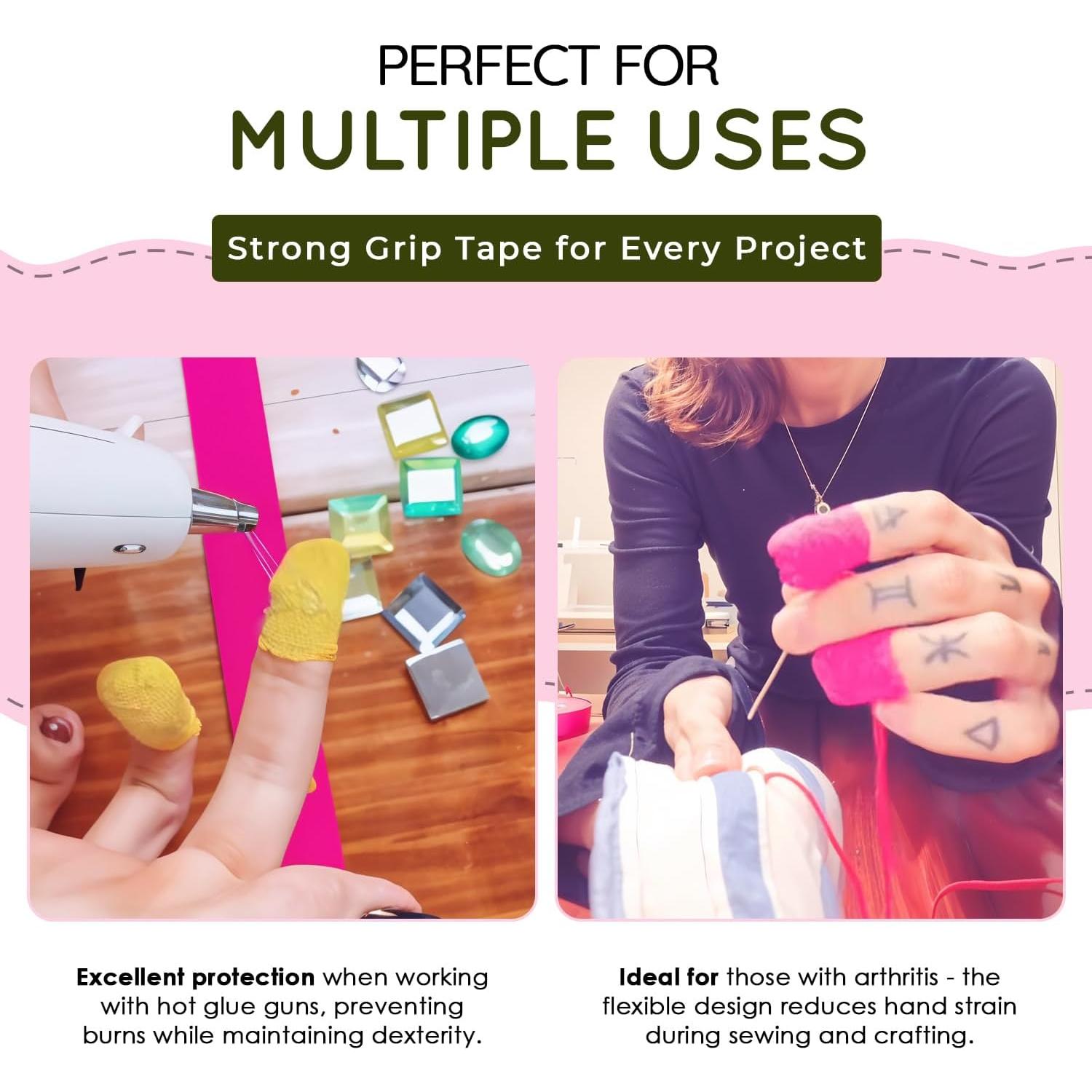 Cinta de Dedal THIMTEC - Protector de Dedos Reutilizable - Paquete de 2