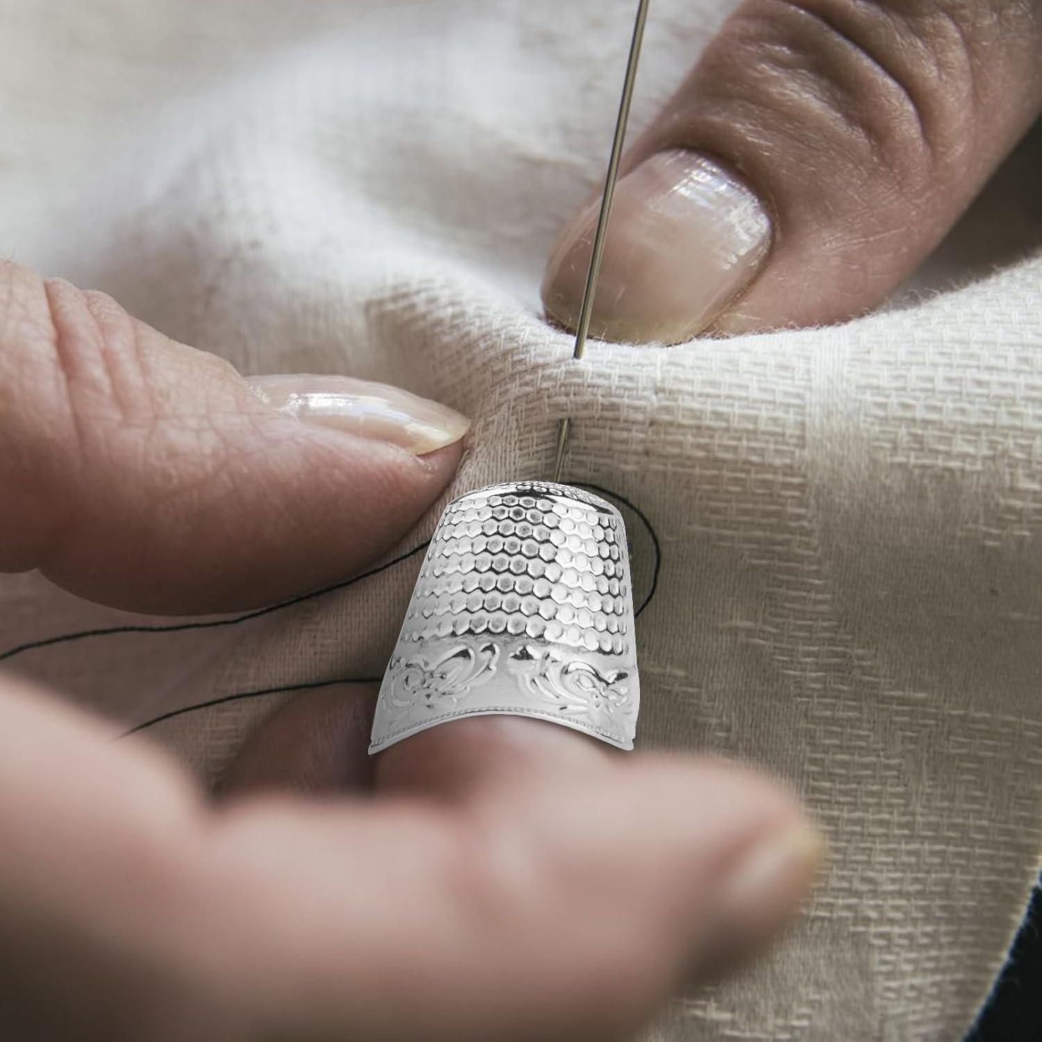 6 Dedales de Metal para Coser a Mano - Protectores de Dedos