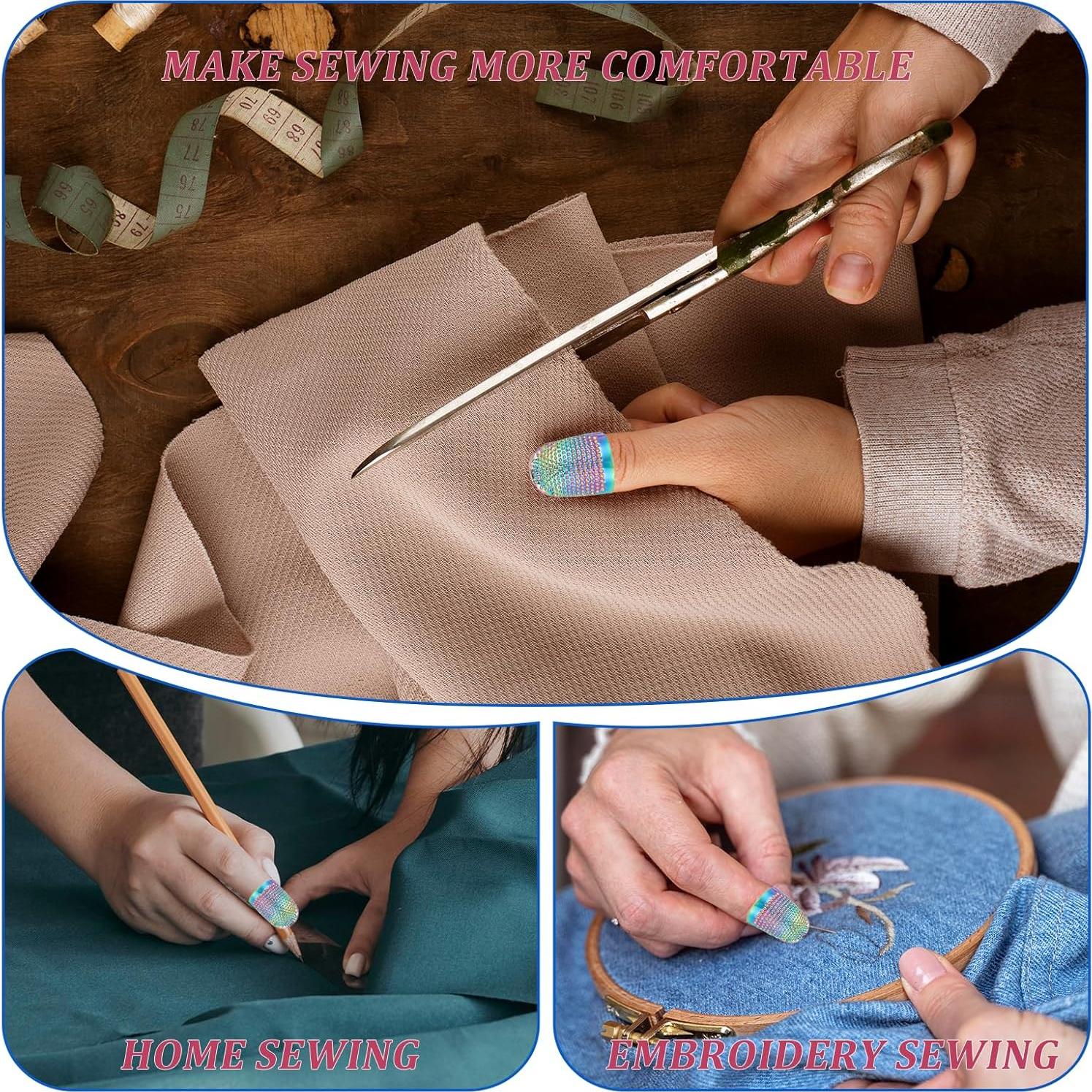 8 Dedales de Metal Ajustables Zyghjort para Costura DIY