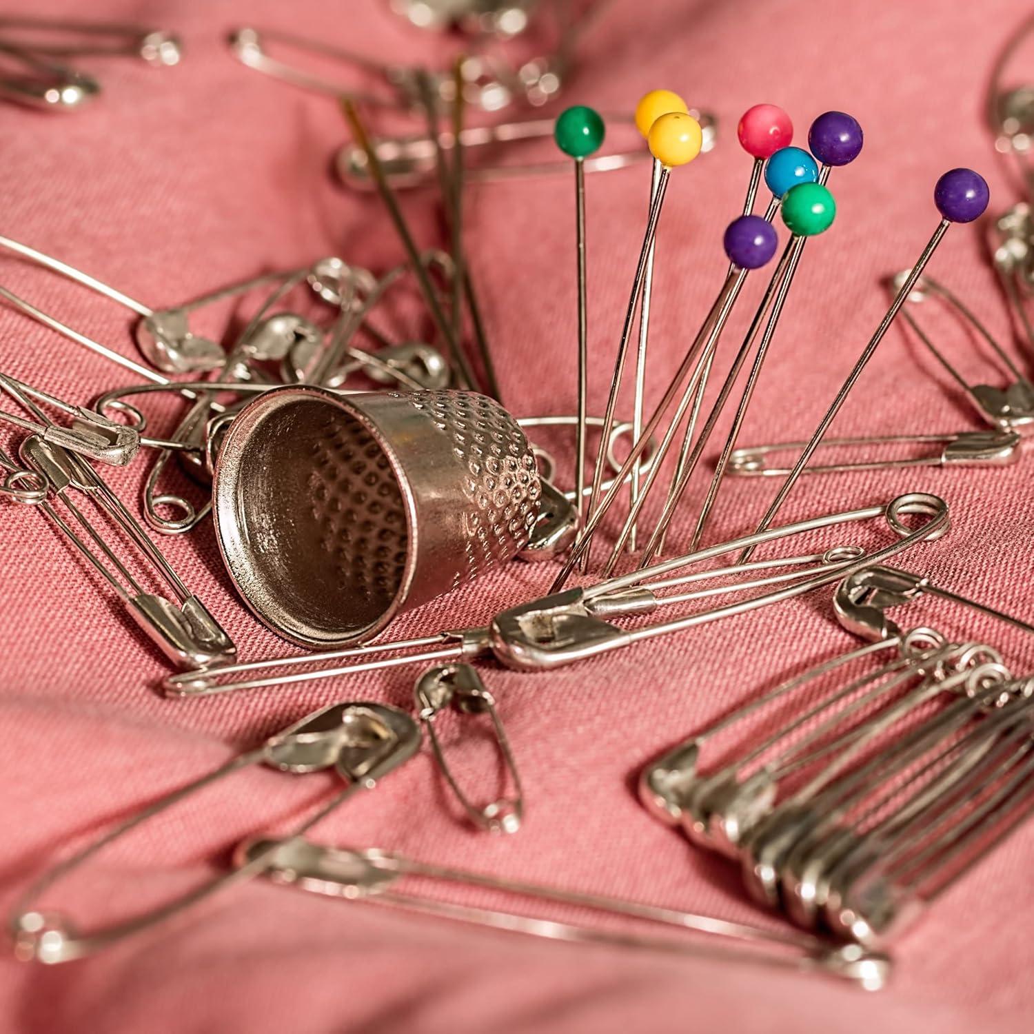 Paquete de 50 Dedales de Metal Plateados para Costura - 16 mm