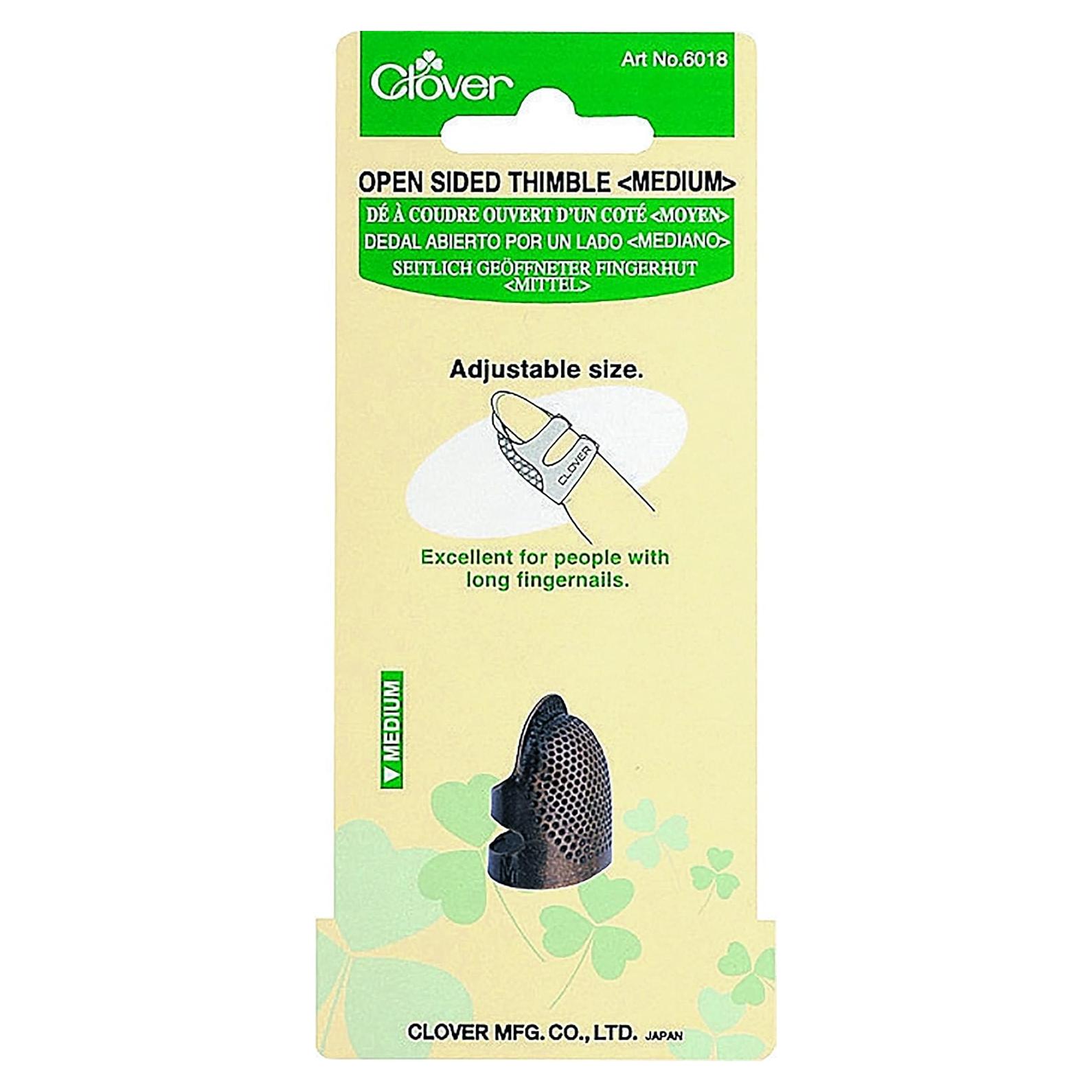 Dedal Shamrock Abierto Mediano para Uñas Largas