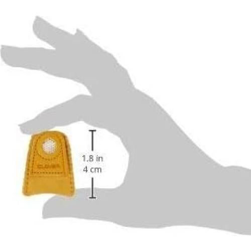 Dedal de Moneda de Cuero Clover 614C - Mediano, Protección Dedo