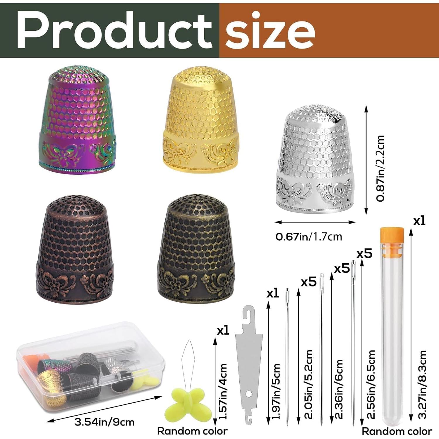 Kit de Costura Nitlak 24 Pcs con Dedales y Agujas