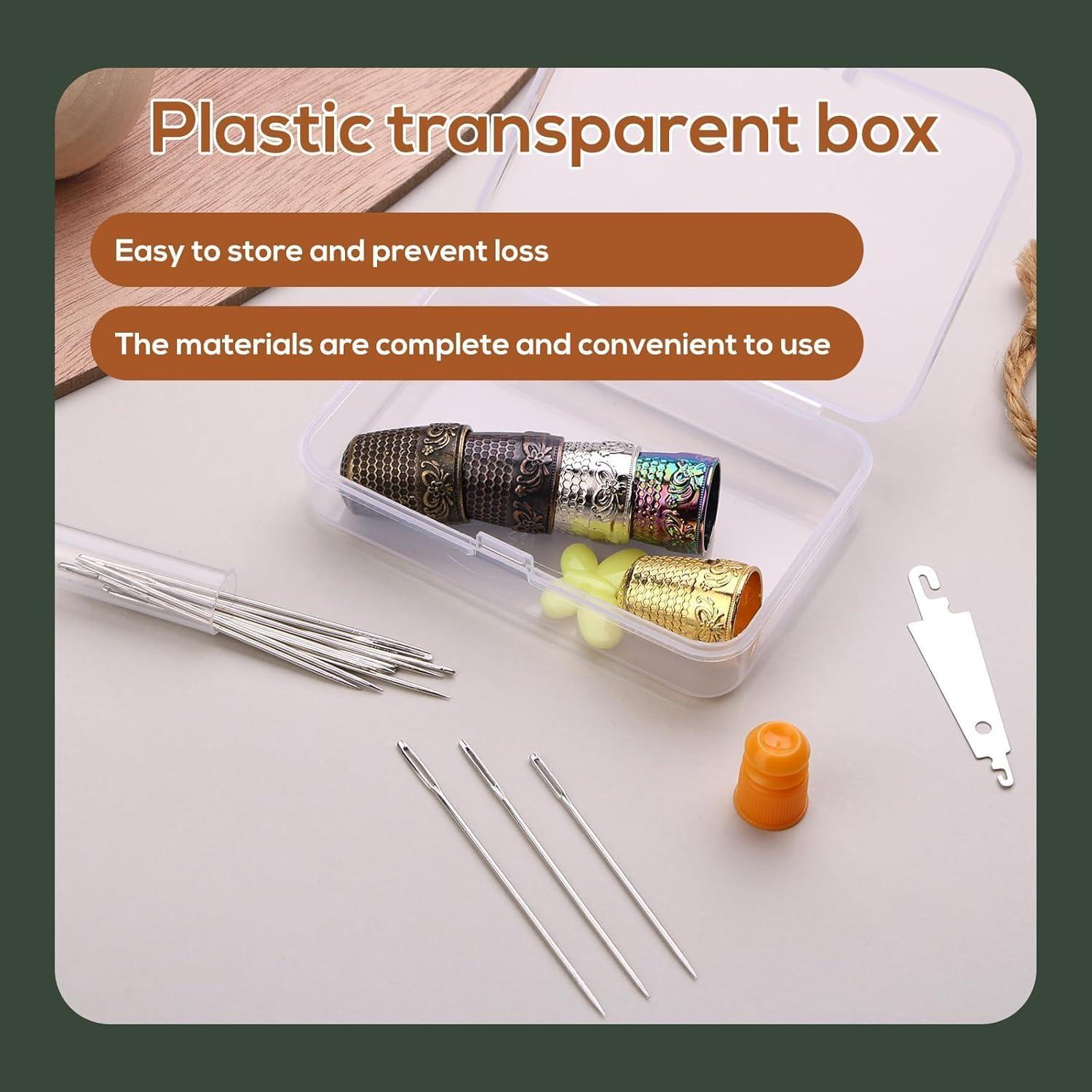 Kit de Costura Nitlak 24 Pcs con Dedales y Agujas