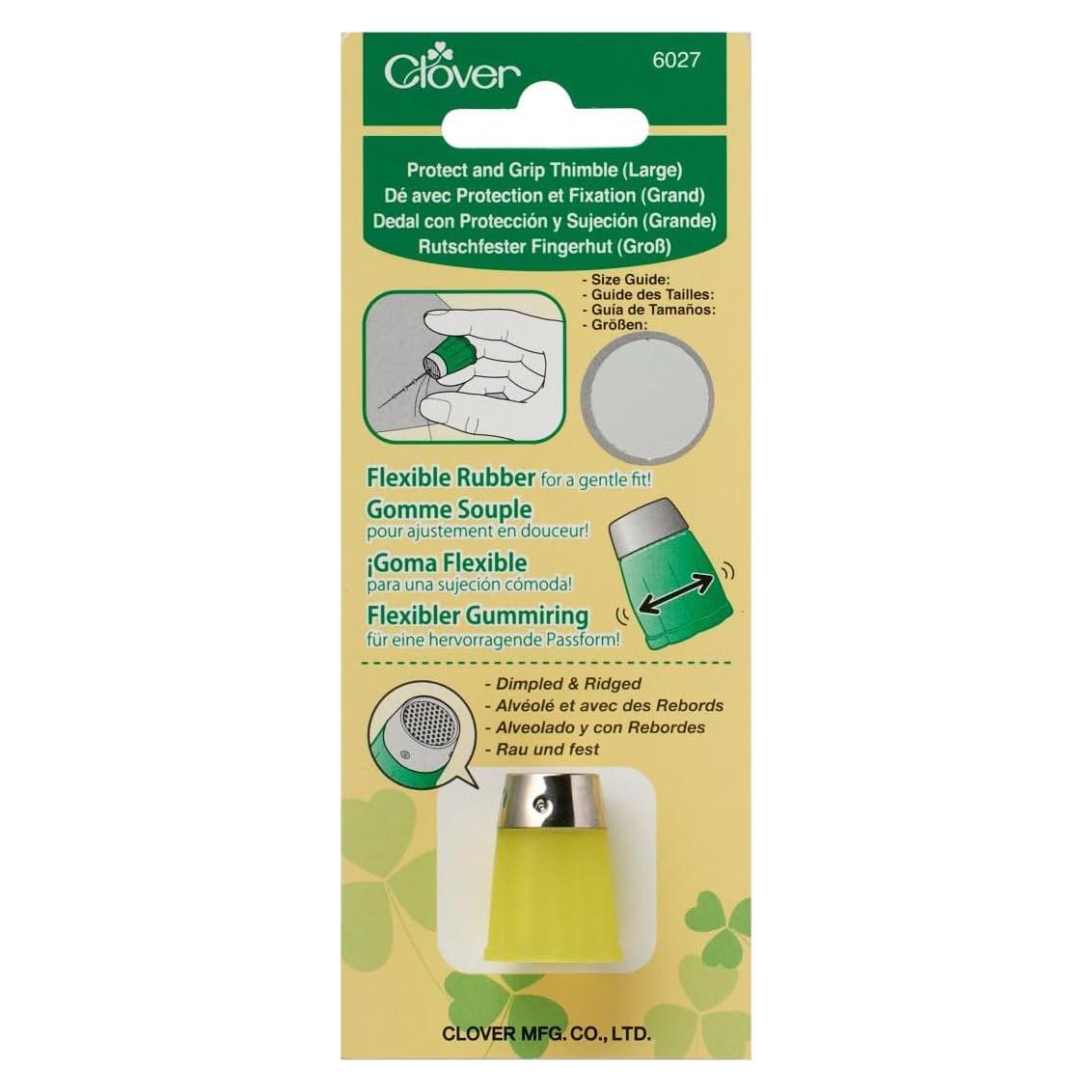 Dedal Grande Clover Protect con Agarre y Tapa de Metal