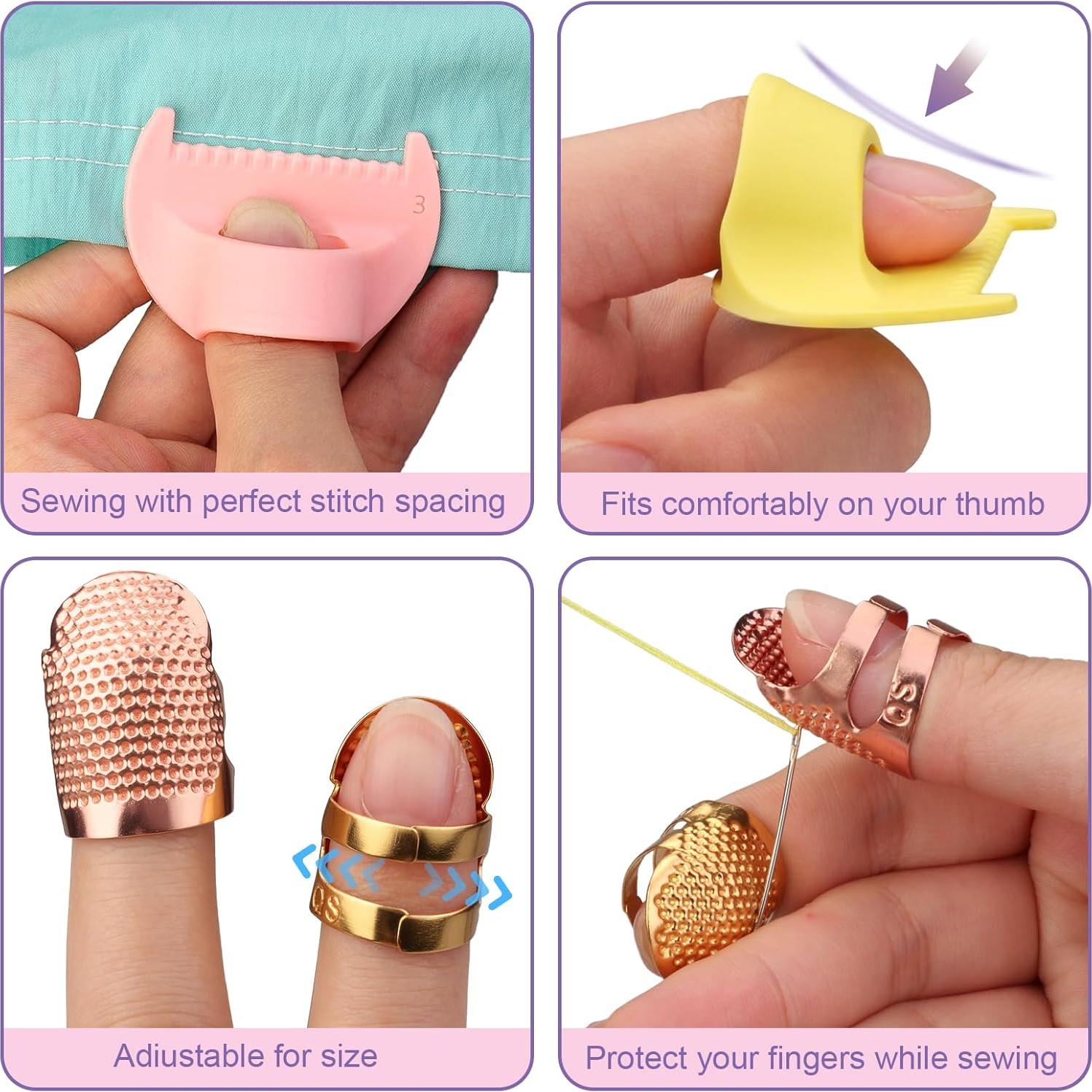 Kit de Herramientas de Costura Dexspoeny - 4 Bloqueos y 2 Dedales