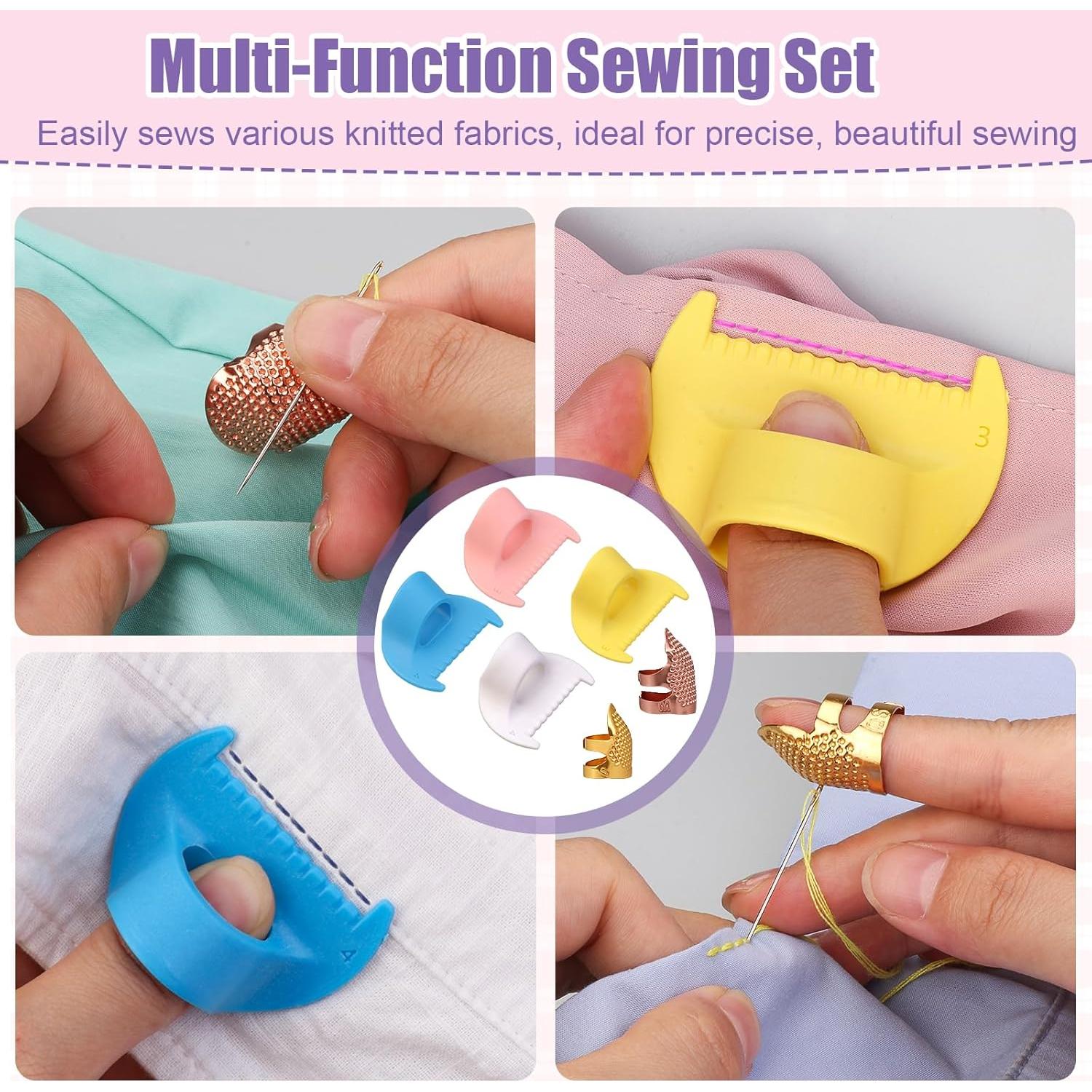 Kit de Herramientas de Costura Dexspoeny - 4 Bloqueos y 2 Dedales