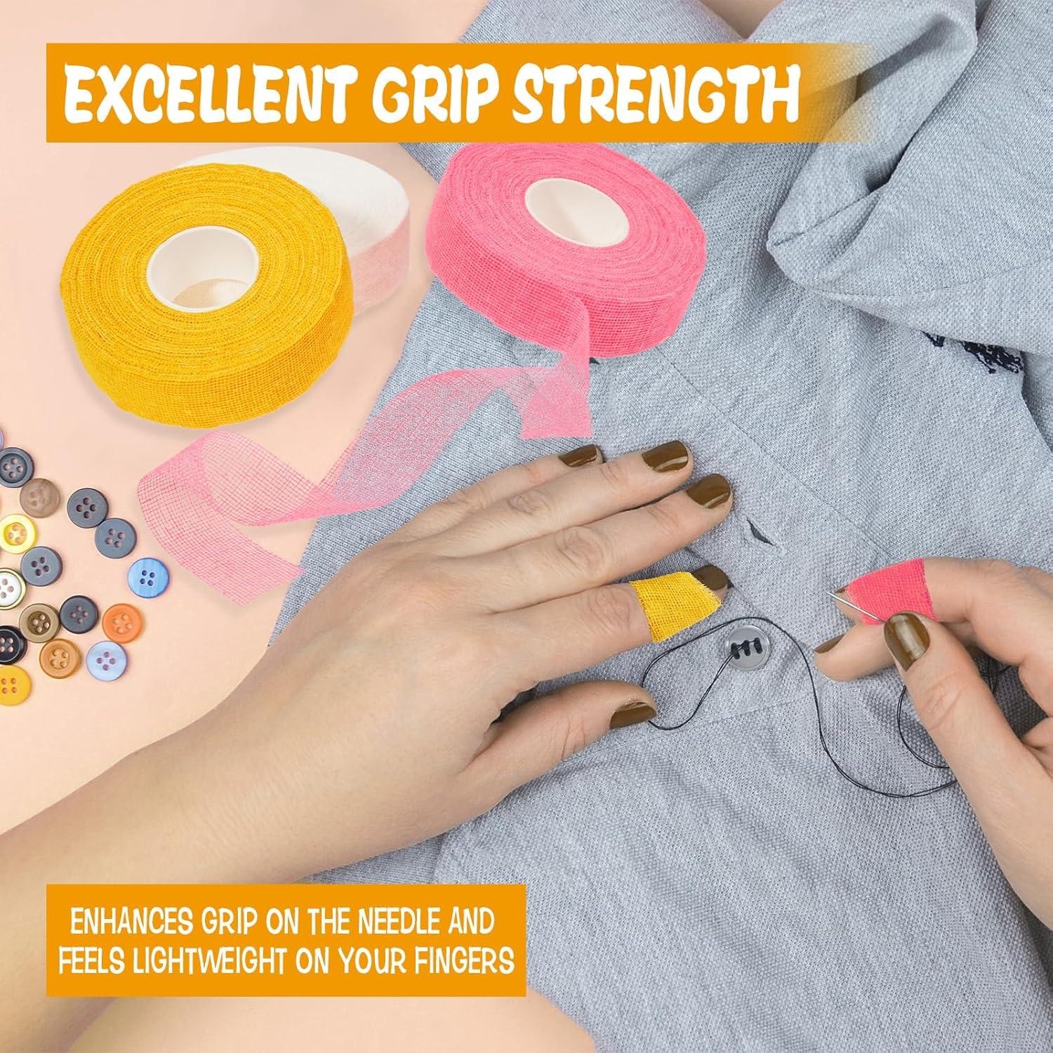 Cinta Dedal para Coser AIHSUMC - 6 Pcs Ajustables Multicolor