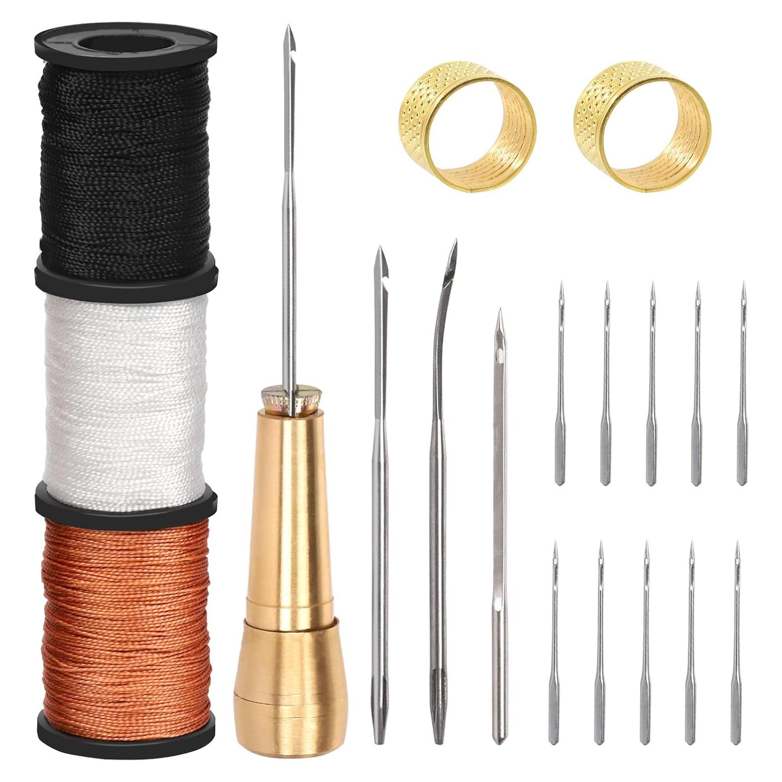 Kit de Costura Wokape 19 Piezas Agujas y Hilo Nylon 50m