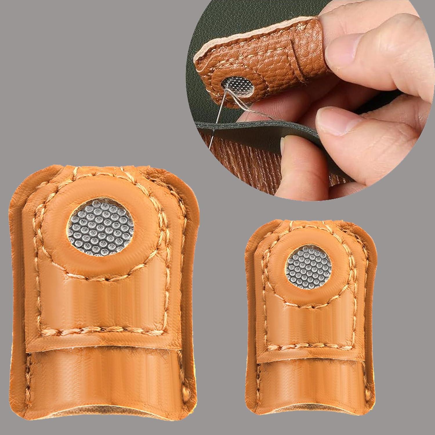 Kit de Dedales de Costura SECBOO 8 Piezas - Antipinchazos