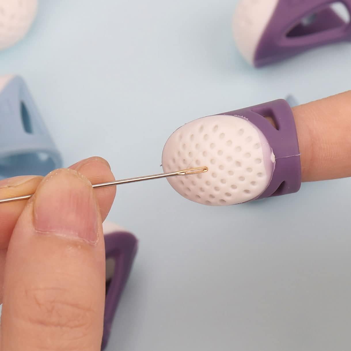 Dedal Ergonómico 2 Piezas Jiujiutu - Tamaños Grandes y Pequeños