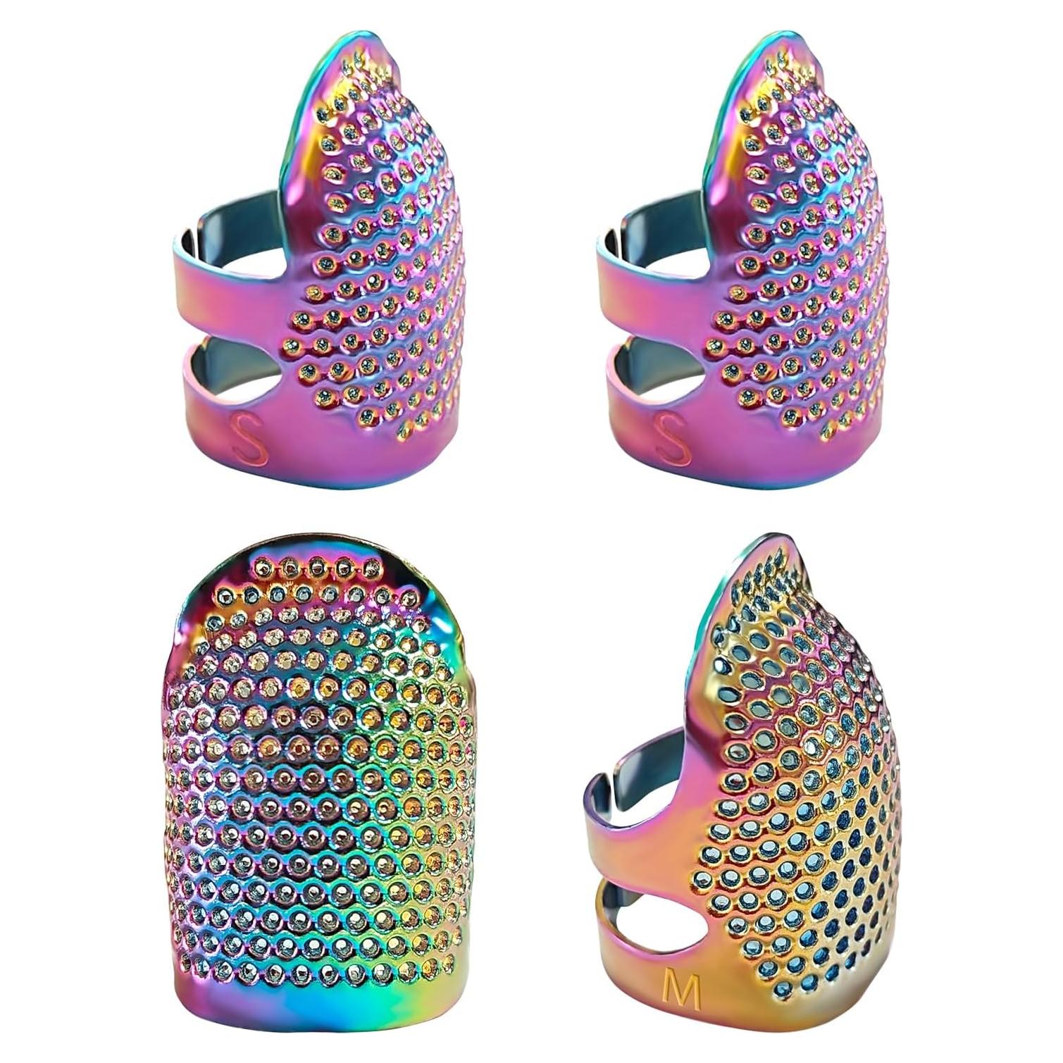 Protector de Dedo de Costura FR - 4 Paquete Ajustable S/M