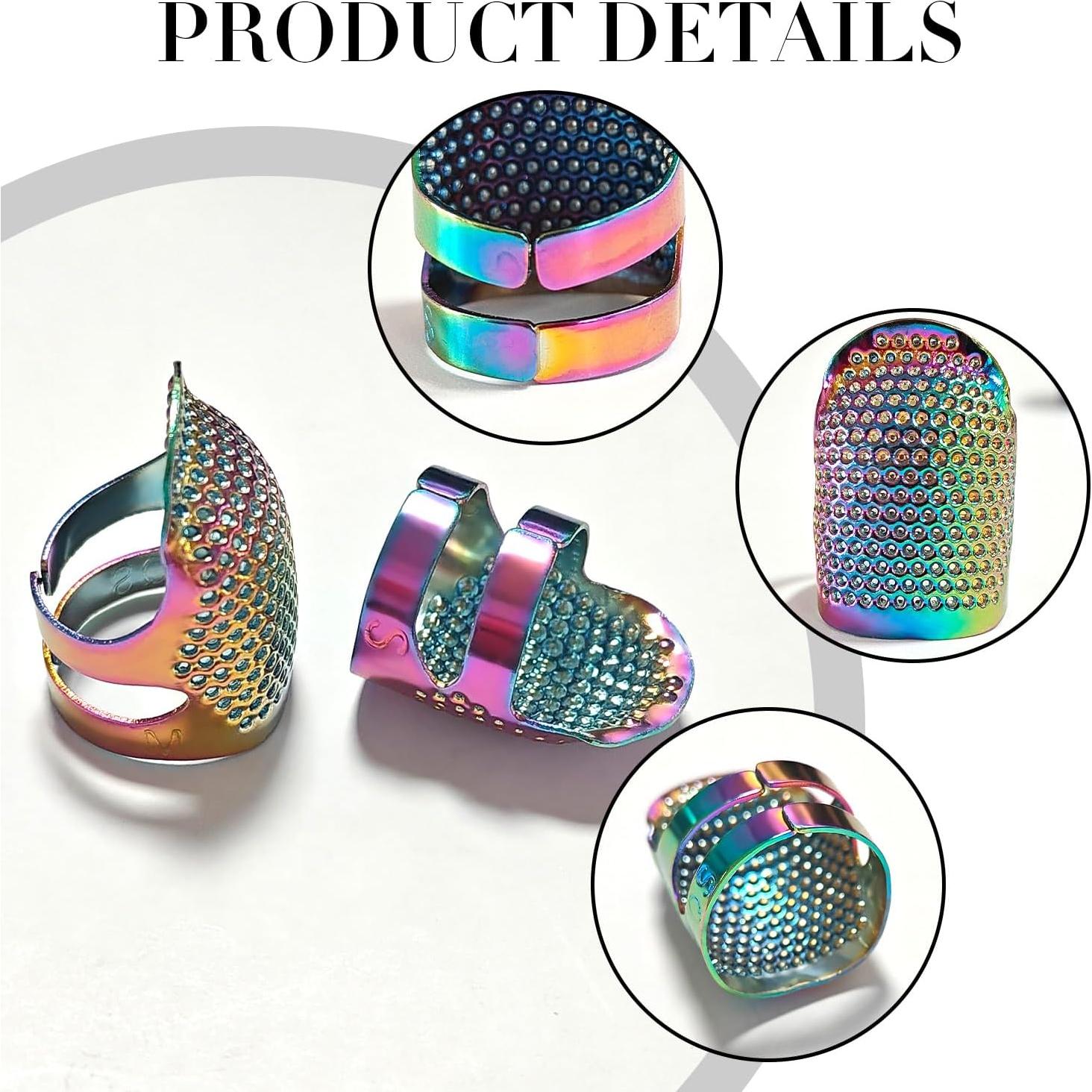 Protector de Dedo de Costura FR - 4 Paquete Ajustable S/M