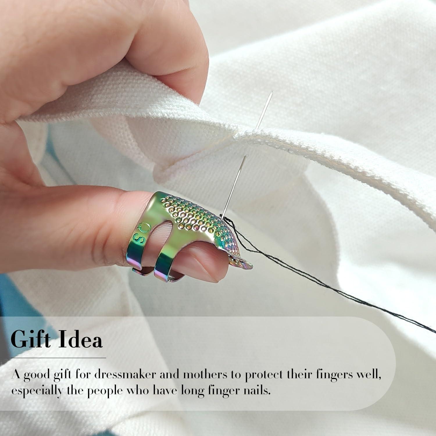 Protector de Dedo de Costura FR - 4 Paquete Ajustable S/M