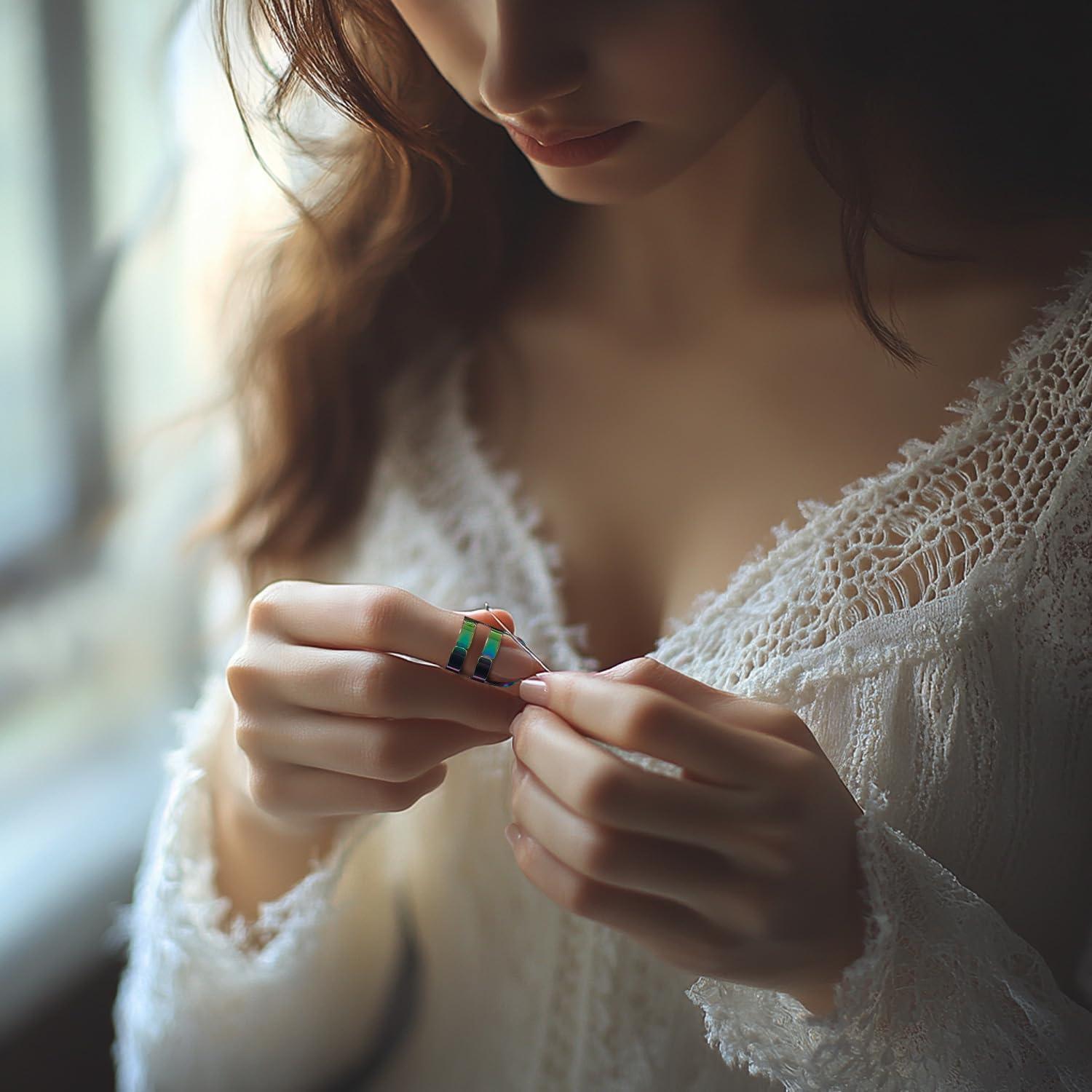 Protector de Dedo de Costura FR - 4 Paquete Ajustable S/M