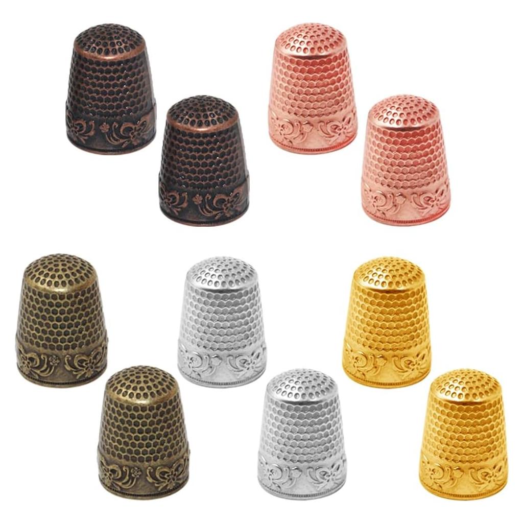 10 Dedales de Metal Sonku para Costura - Protección de Dedos