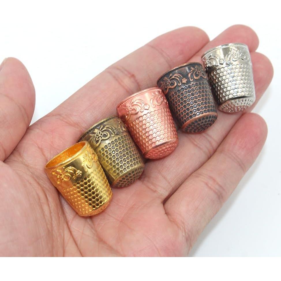 10 Dedales de Metal Sonku para Costura - Protección de Dedos