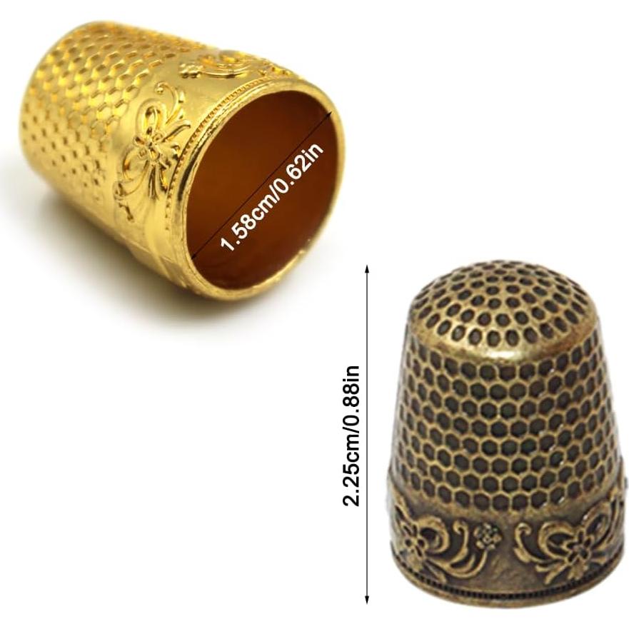 10 Dedales de Metal Sonku para Costura - Protección de Dedos