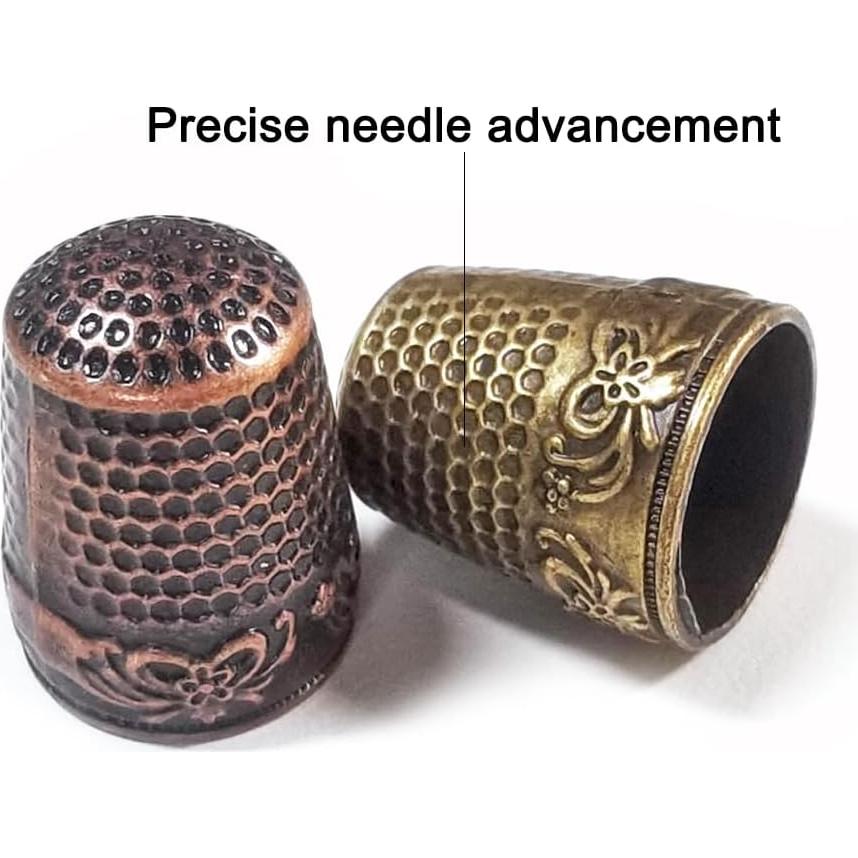 10 Dedales de Metal Sonku para Costura - Protección de Dedos