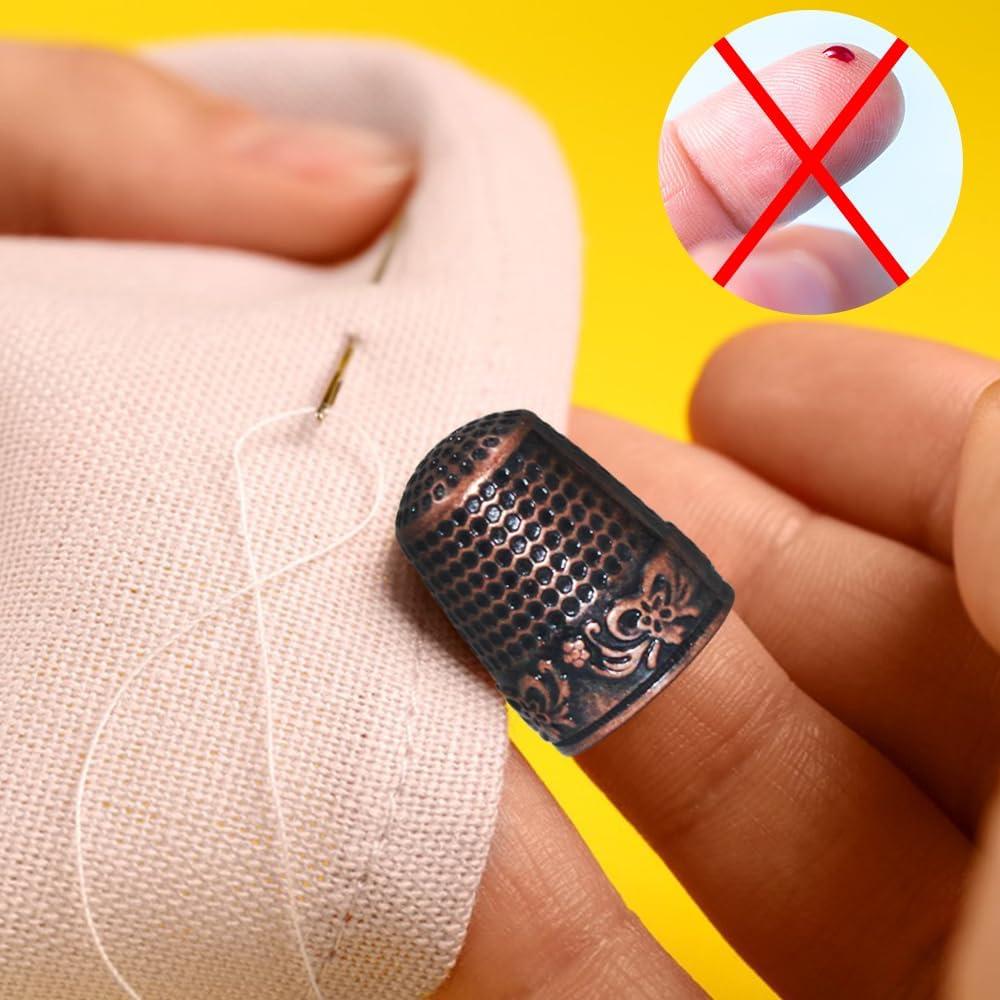 10 Dedales de Metal Sonku para Costura - Protección de Dedos