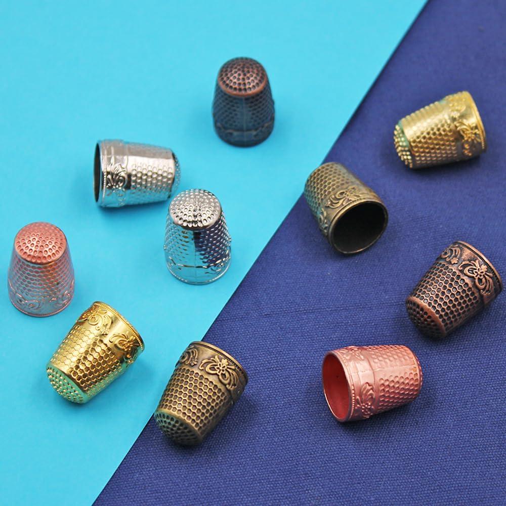 10 Dedales de Metal Sonku para Costura - Protección de Dedos