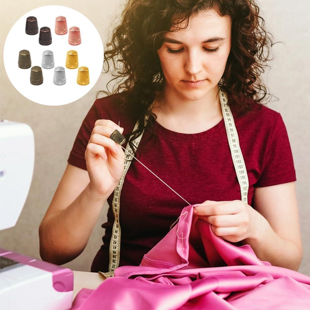 10 Dedales de Metal Sonku para Costura - Protección de Dedos