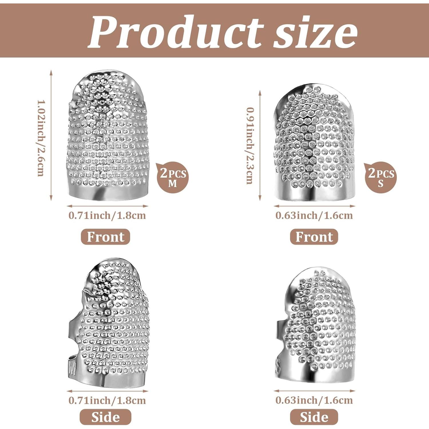 Dedales de Costura Mabor 4 Piezas de Cobre S y M