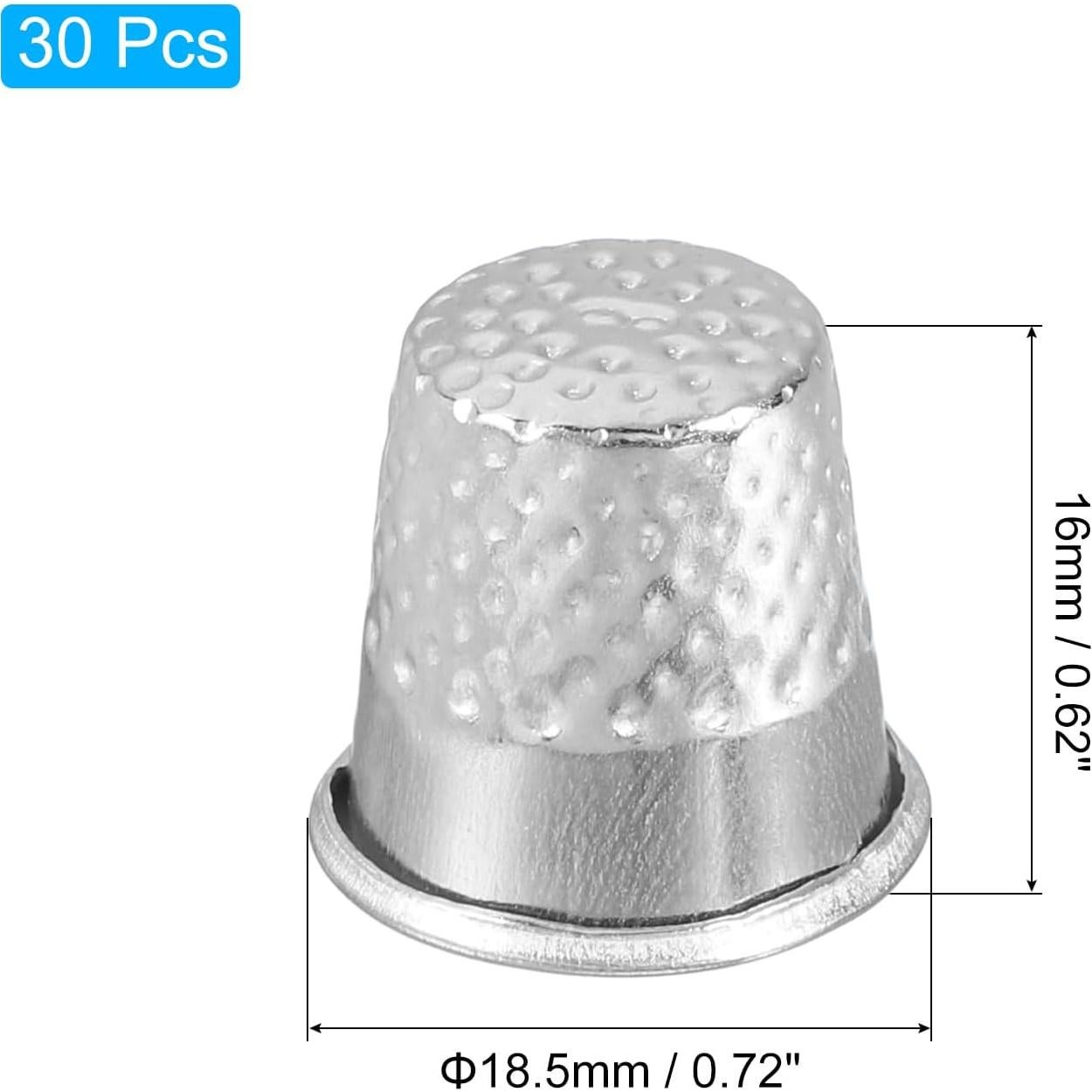 Protector de Dedo de Costura uxcell - 20 Pcs Metal Duradero