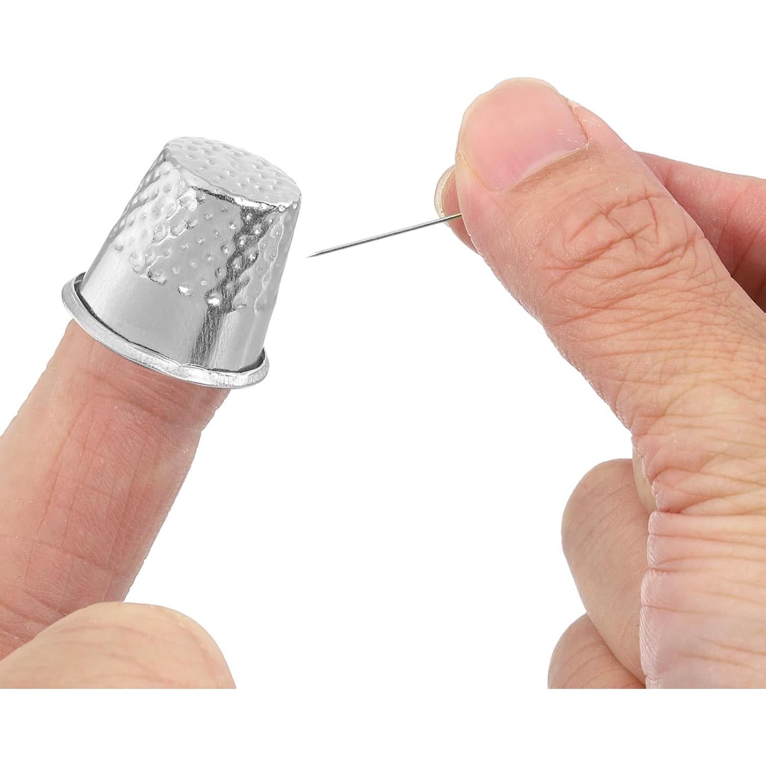 Protector de Dedo de Costura uxcell - 20 Pcs Metal Duradero