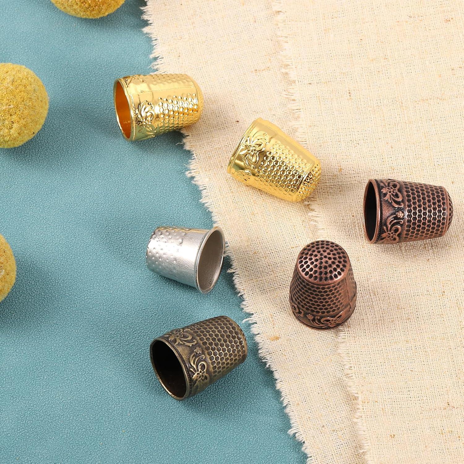 Protector de Dedo de Costura uxcell - 20 Pcs Metal Duradero