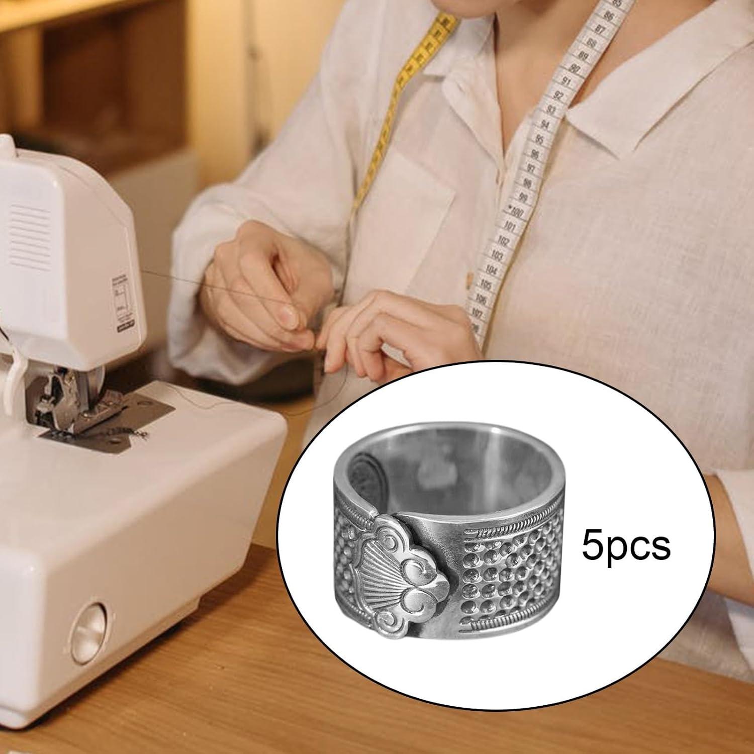 5 Dedales de Metal Colaxi para Costura a Mano - Protección Dedo