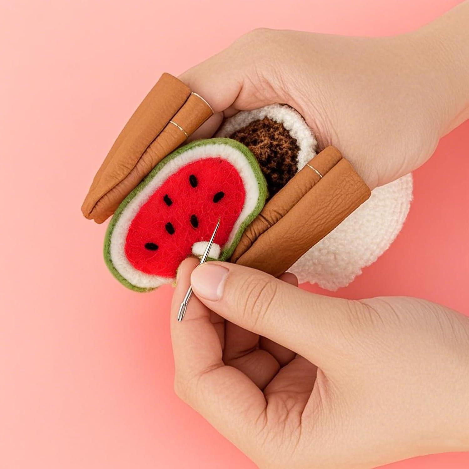 3 Pares de Dedales de Cuero Amarillo FdcLixuvol - Protectores de Dedos