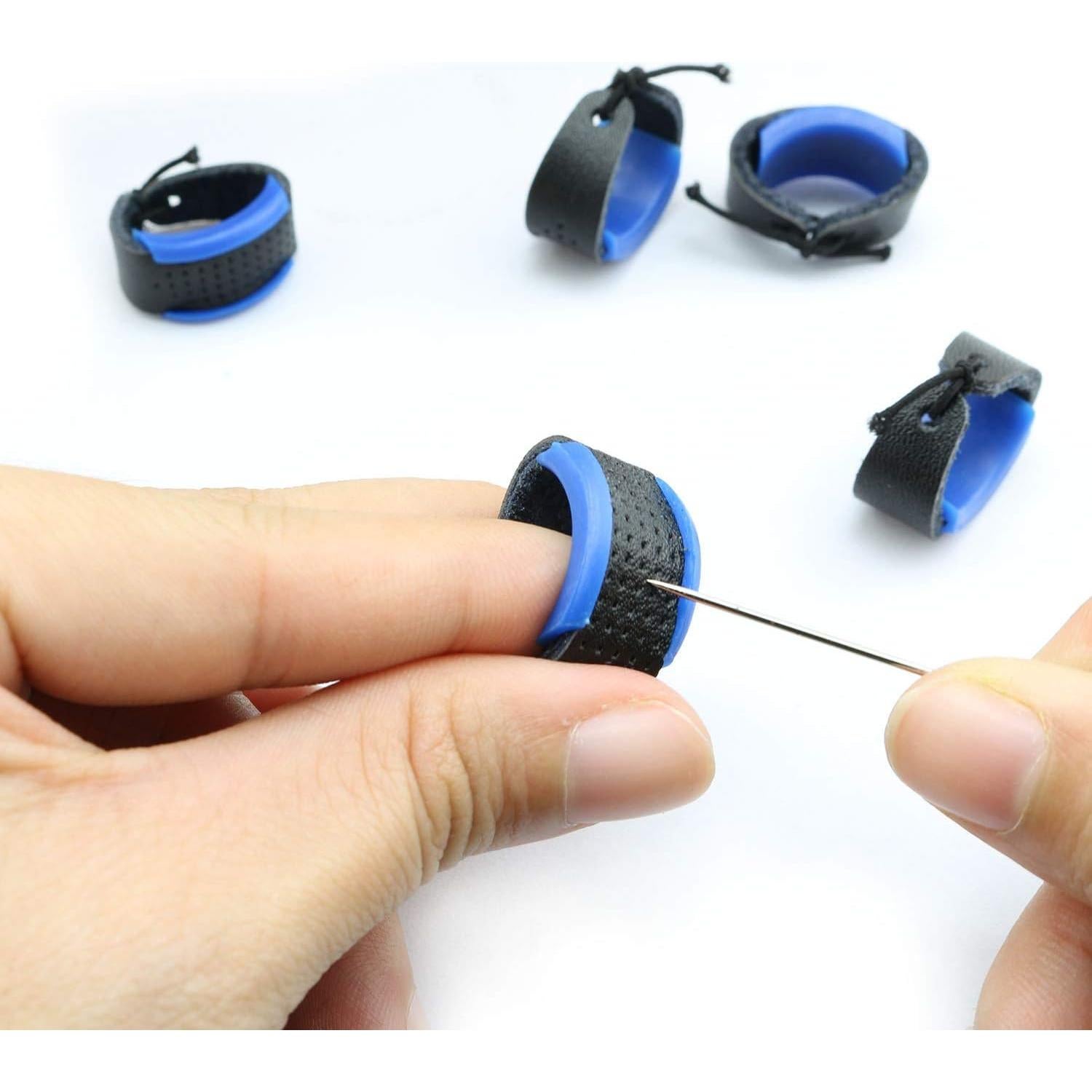 Protector de Dedos de Cuero NX Garden 5 Piezas Azul