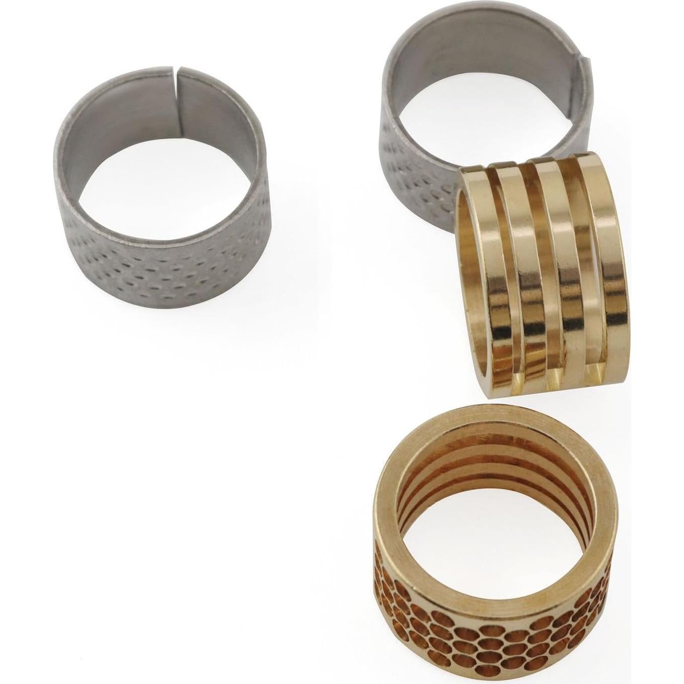 Juego de Dedales de Metal XGNG para Costura - 4 Piezas