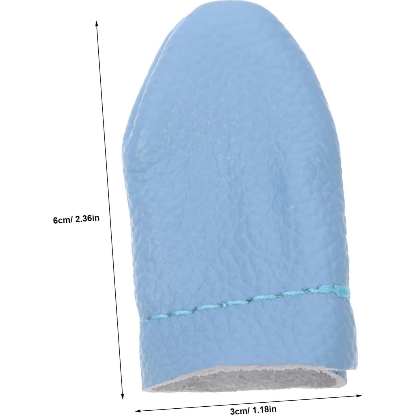 20 Dedales de Cuero SEWACC para Coser a Mano - Protectores de Dedos