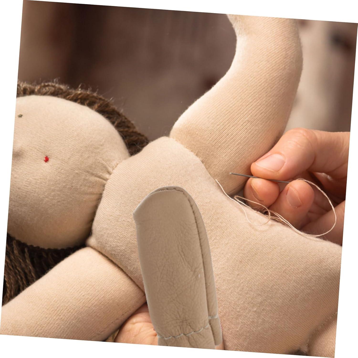 20 Dedales de Cuero SEWACC para Coser a Mano - Protectores de Dedos