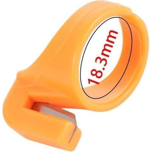 3PCS Plastic Thimble Set, Sewing Ring, Thread Cutter, Finger Blade, Needle Craft Yarn Cutting Tool, DIY Household Sewing Machine Accessories