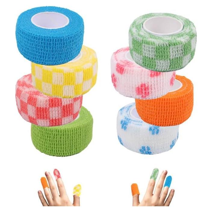 Cinta de Dedal Autoadhesiva LUOHECAM - 8 Rollos Colores