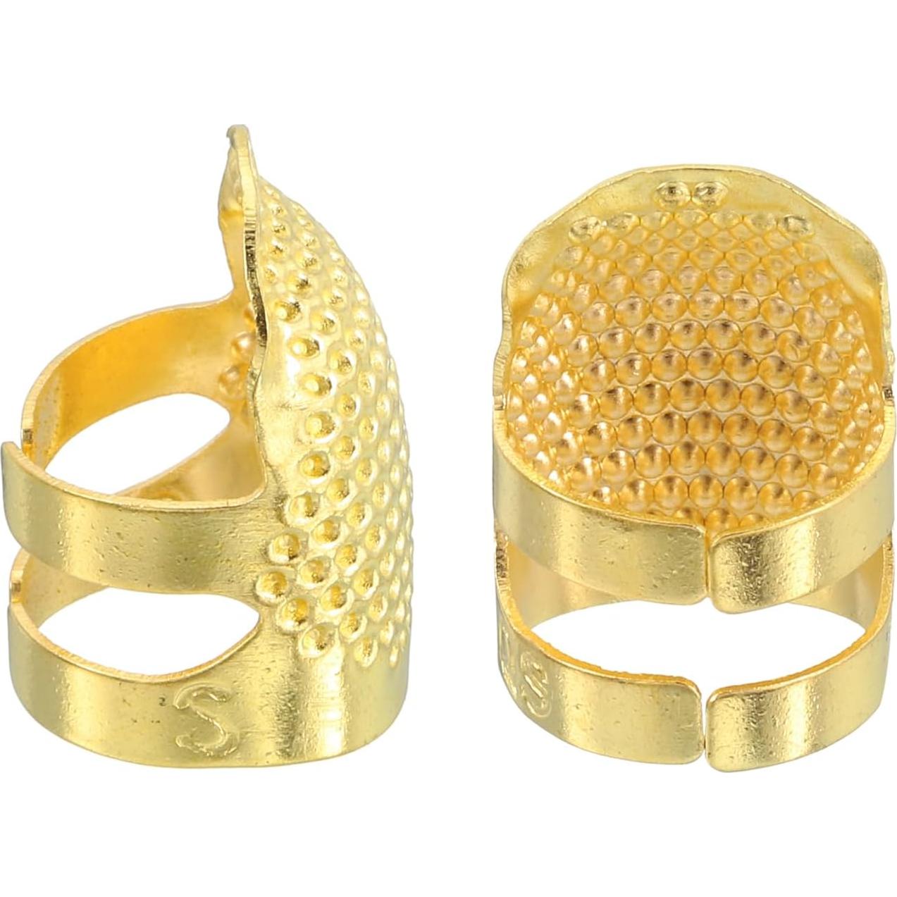 Protector de Dedos Metálico uxcell para Coser - 4 Pcs, 2 Tamaños