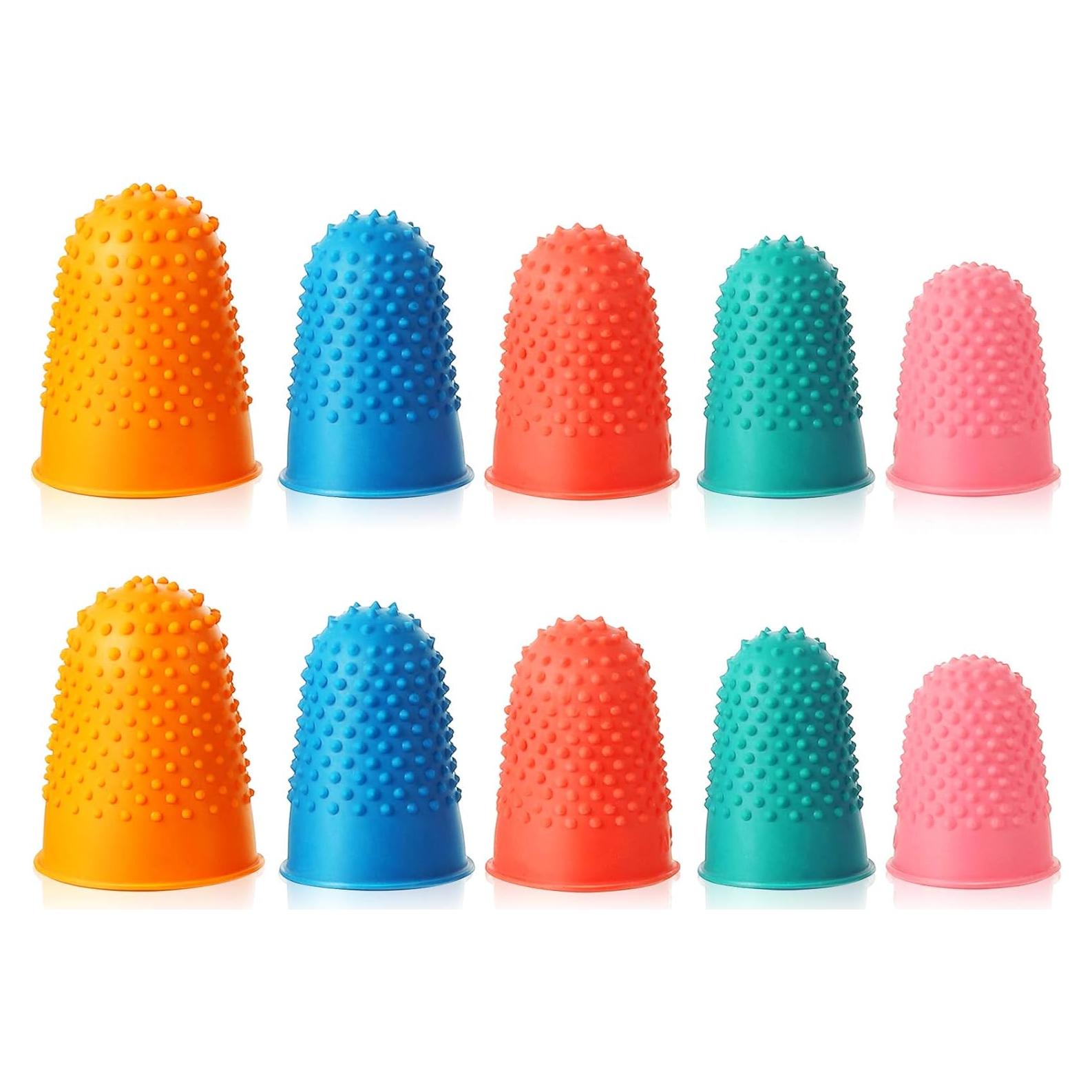 10 Piezas Dedales de Goma Outus para Contar y Escribir