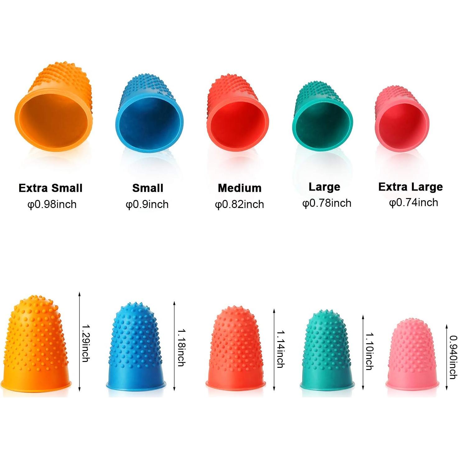 10 Piezas Dedales de Goma Outus para Contar y Escribir