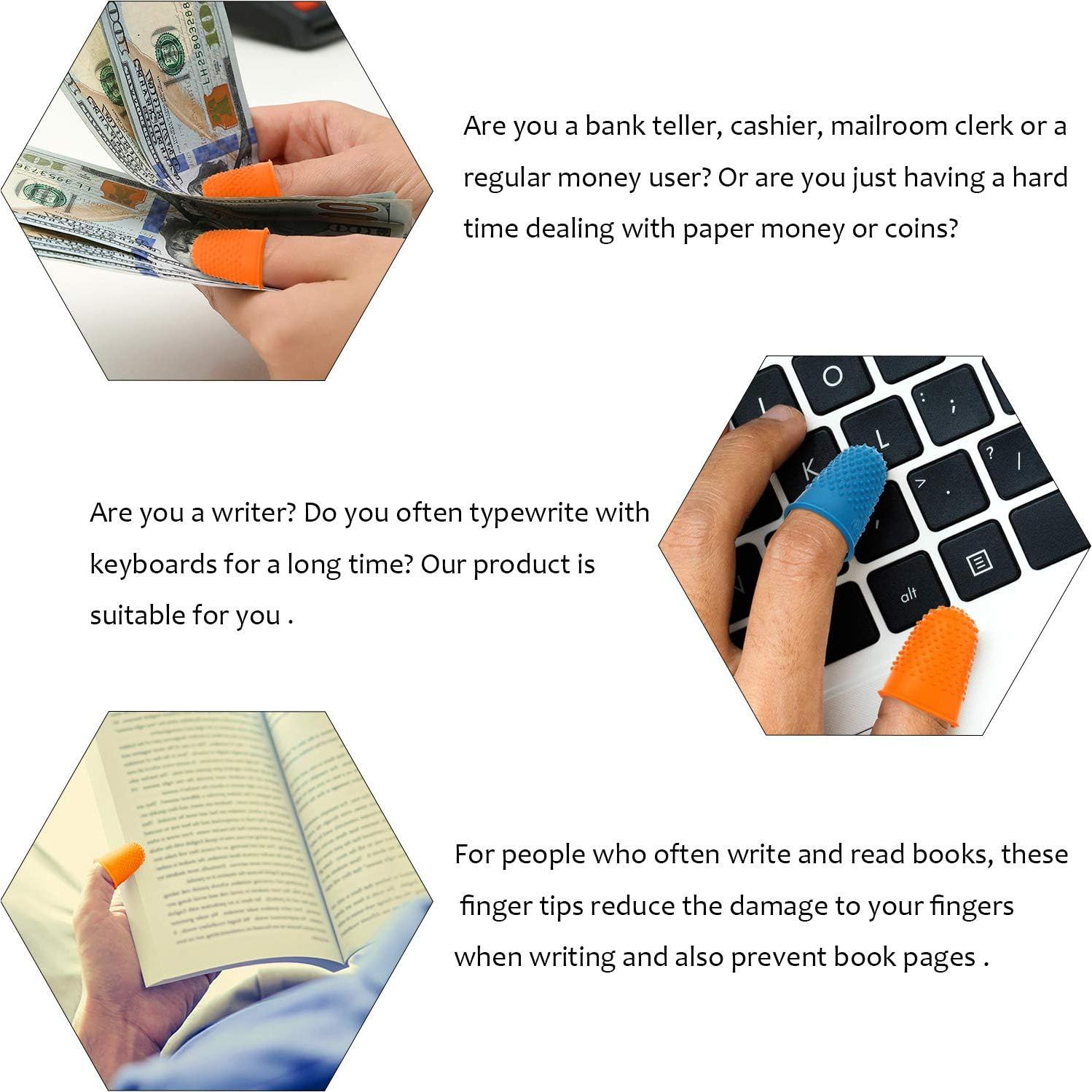 10 Piezas Dedales de Goma Outus para Contar y Escribir