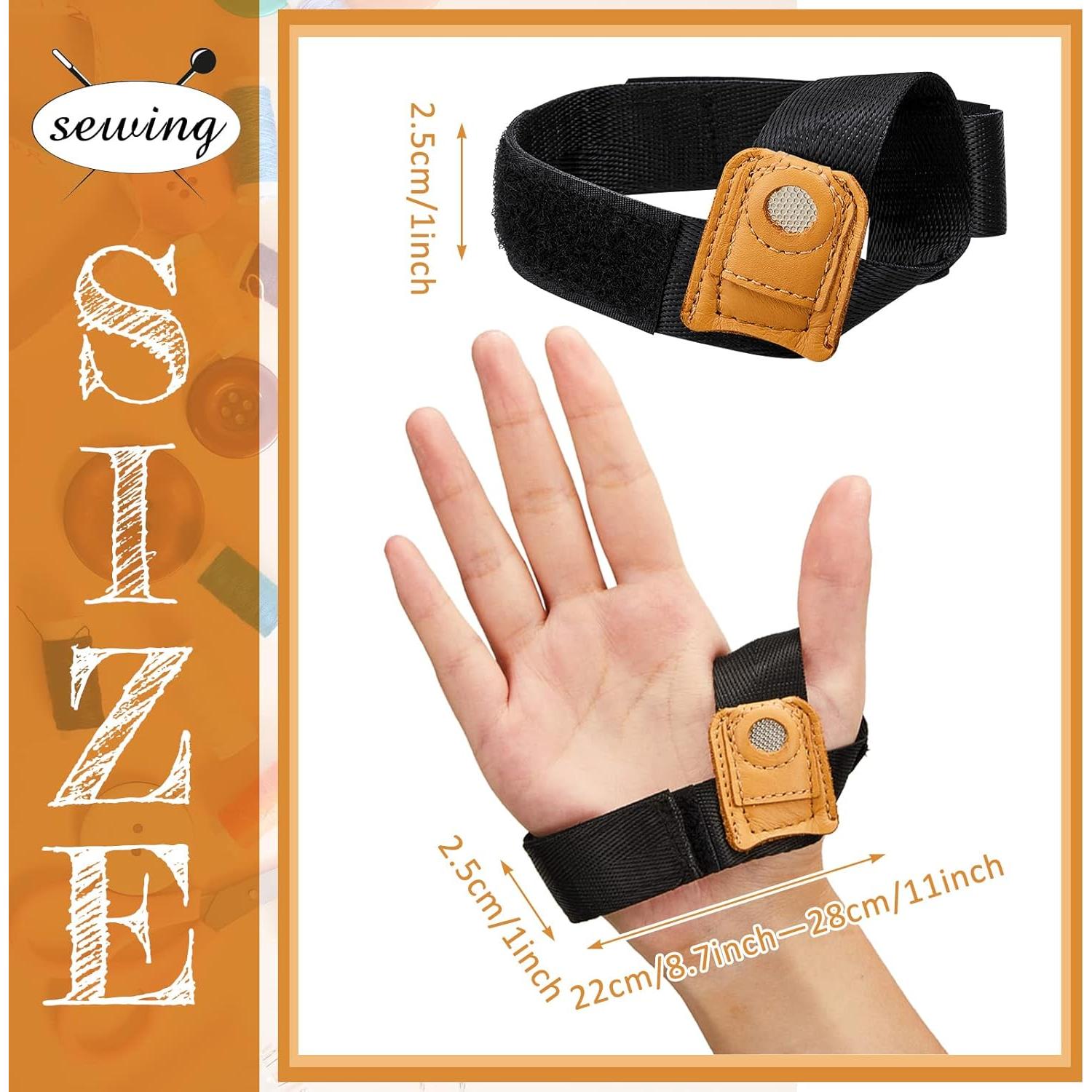 Palma de Costura Ajustable Hercicy para Diestros - Negro