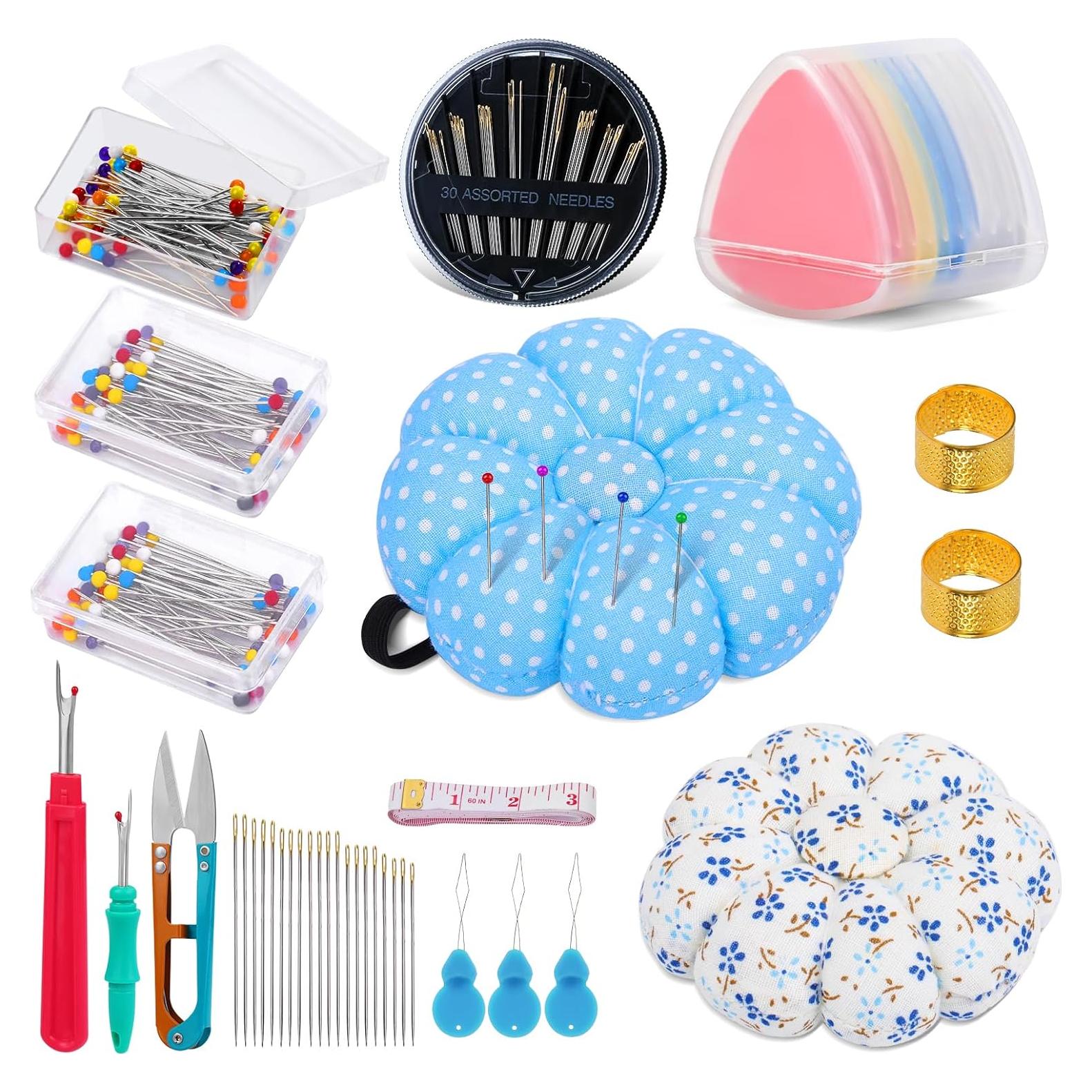 Kit de Costura Zlulary con Almohadilla, 150 Alfileres y Más
