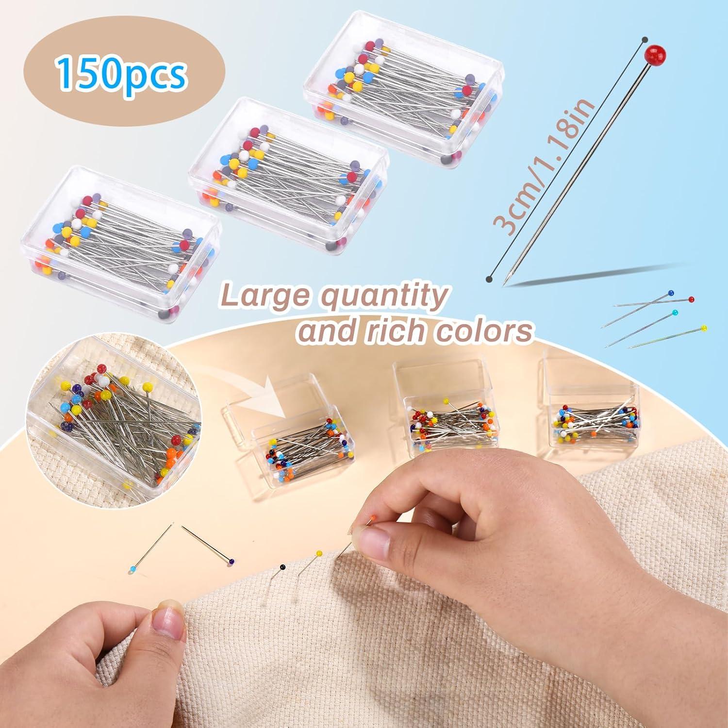 Kit de Costura Zlulary con Almohadilla, 150 Alfileres y Más